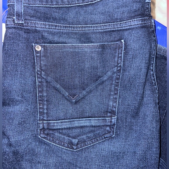 Mens Hudson Blake Slim Straight Premium Italian Fabric Size 38 Dark Wash - Picture 9 of 9